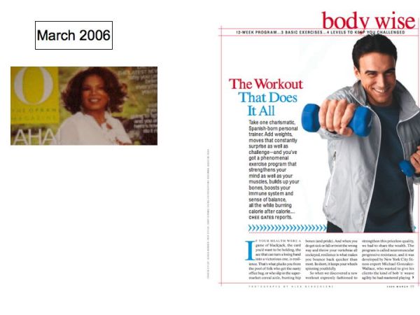 "O" The Oprah Magazine features Michael Gonzalez-Wallace author of Super Body, Super Brain